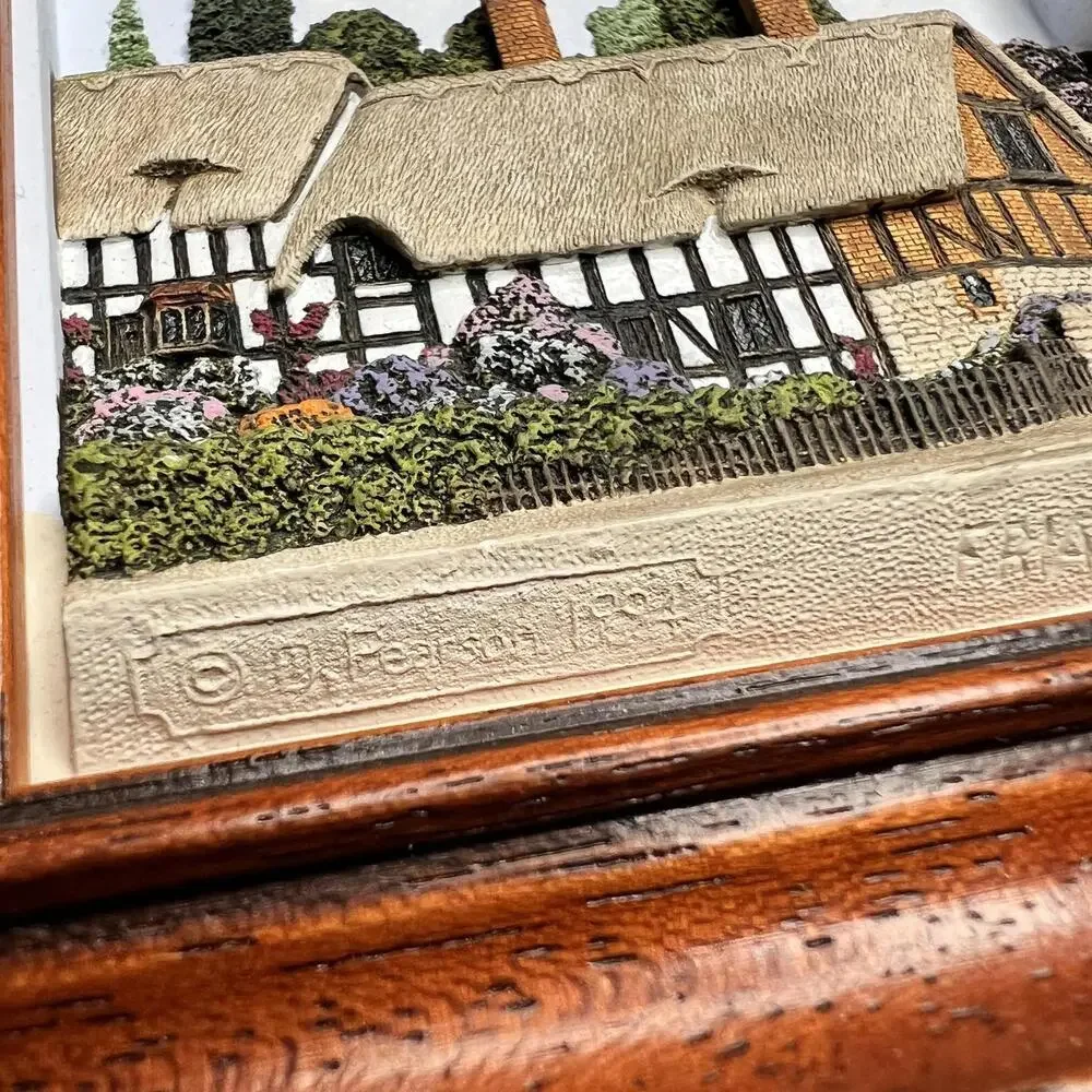 Vintage Friar Crafts Ann Hathaway's Cottage Small Wall Plaque Brown‎ England